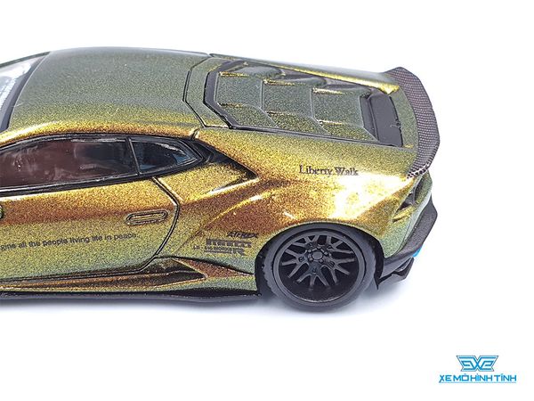 Xe Mô Hình LB*WORKS Lamborghini Huracan - Magic Bronze LHD1:64 Mini GT ( Xanh Biến Màu )