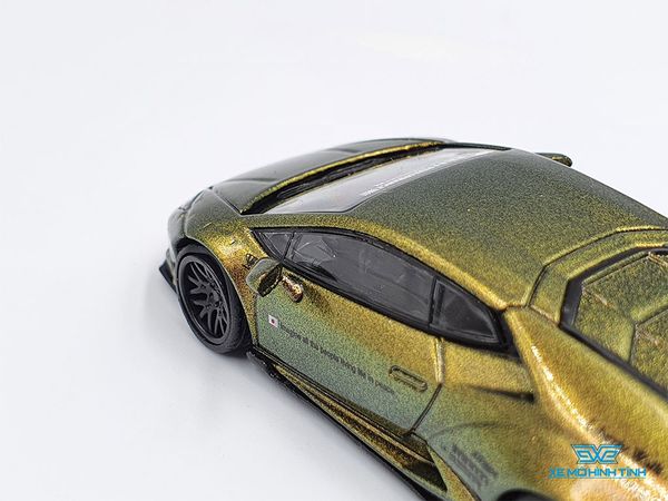 Xe Mô Hình LB*WORKS Lamborghini Huracan - Magic Bronze LHD1:64 Mini GT ( Xanh Biến Màu )