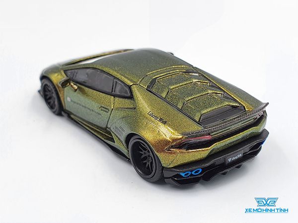 Xe Mô Hình LB*WORKS Lamborghini Huracan - Magic Bronze LHD1:64 Mini GT ( Xanh Biến Màu )