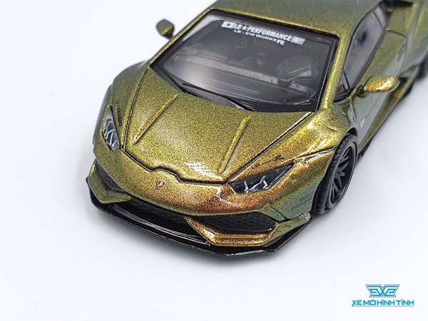 Xe Mô Hình LB*WORKS Lamborghini Huracan - Magic Bronze LHD1:64 Mini GT ( Xanh Biến Màu )