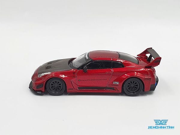 Xe Mô Hình LB-Slihouette WORKS GT NISSAN 35GT-RR Ver.1 Lava Red LHD 1:64 MiniGT (Đỏ Đô)