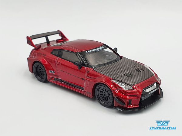 Xe Mô Hình LB-Slihouette WORKS GT NISSAN 35GT-RR Ver.1 Lava Red LHD 1:64 MiniGT (Đỏ Đô)