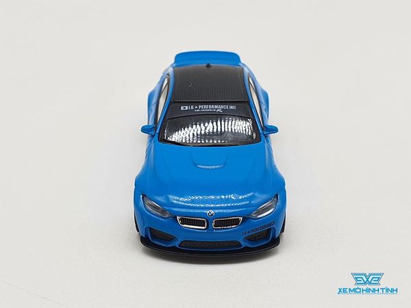 Xe Mô Hình LB*WORKS BMW M4 BaBy Blue LHD 1:64 Mini GT ( Xanh Biển)