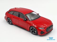 Xe Mô Hình Audi RS 6 Avant Carbon Black Tango Red LHD 1:64 Mini GT ( Đỏ )