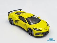 Xe Mô Hình Chevrolet Corvertte Stingray 2020 Accelerate Yellow Metallic LHD 1:64 Mini GT ( Vàng )