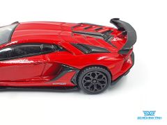 Xe Mô Hình Lamborghini Aventador SVJ - Rosso Mars LHD 1:64 Mini GT (Đỏ)
