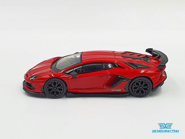Xe Mô Hình Lamborghini Aventador SVJ - Rosso Mars LHD 1:64 Mini GT (Đỏ)