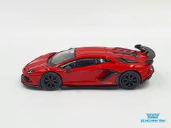Xe Mô Hình Lamborghini Aventador SVJ - Rosso Mars LHD 1:64 Mini GT (Đỏ)