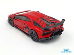 Xe Mô Hình Lamborghini Aventador SVJ - Rosso Mars LHD 1:64 Mini GT (Đỏ)