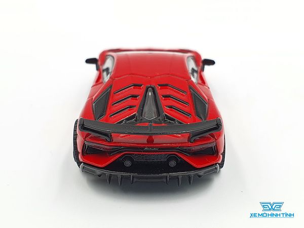 Xe Mô Hình Lamborghini Aventador SVJ - Rosso Mars LHD 1:64 Mini GT (Đỏ)