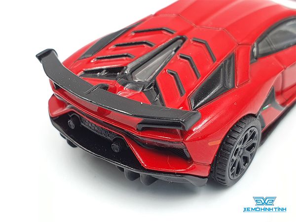Xe Mô Hình Lamborghini Aventador SVJ - Rosso Mars LHD 1:64 Mini GT (Đỏ)