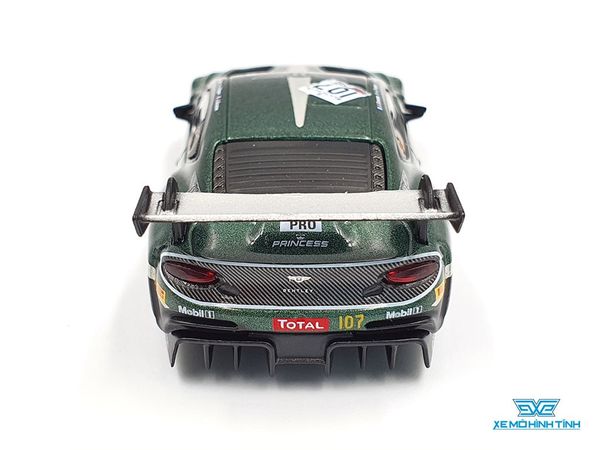 Xe Mô Hình Bentley Continental GT3 #107 M-Sport Team Bentley 2019 Total 24 Hours of Spa RHD 1:64 Mini GT ( Xanh Rêu )