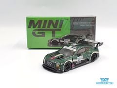 Xe Mô Hình Bentley Continental GT3 #107 M-Sport Team Bentley 2019 Total 24 Hours of Spa RHD 1:64 Mini GT ( Xanh Rêu )