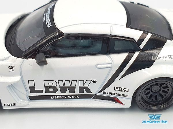 Xe Mô Hình LB-Silhouette WORKS GT Nissan 35GT-RR Ver.1 White LBWK LHD 1:64 Mini GT ( Trắng )