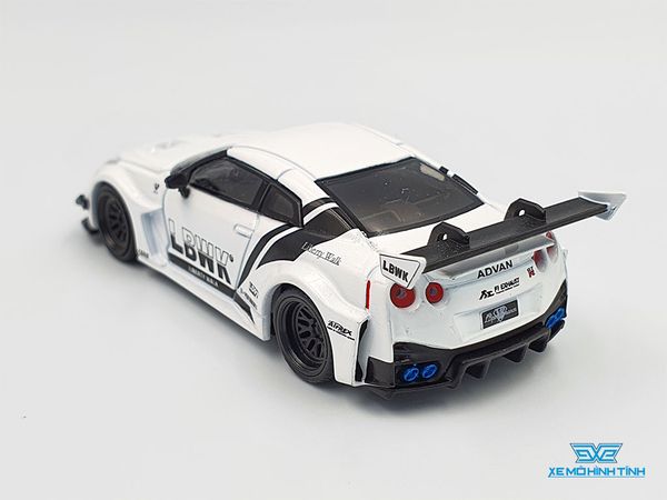 Xe Mô Hình LB-Silhouette WORKS GT Nissan 35GT-RR Ver.1 White LBWK LHD 1:64 Mini GT ( Trắng )