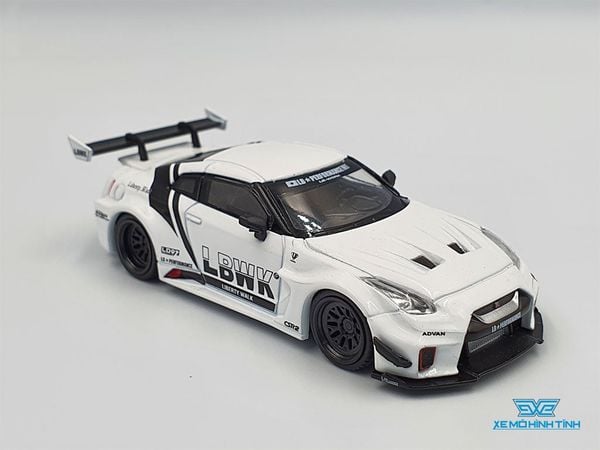 Xe Mô Hình LB-Silhouette WORKS GT Nissan 35GT-RR Ver.1 White LBWK LHD 1:64 Mini GT ( Trắng )