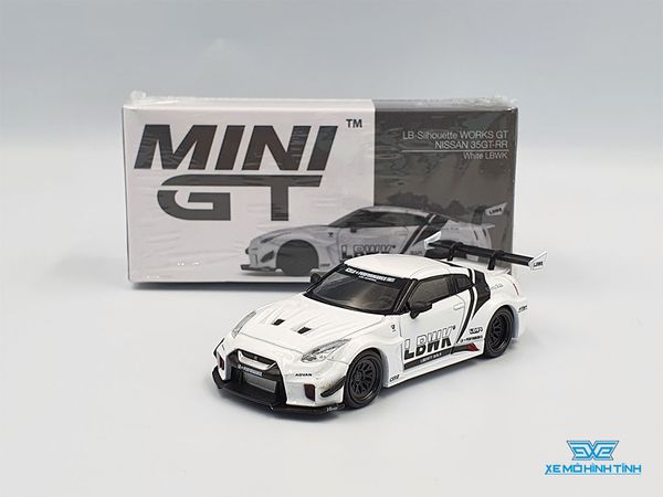 Xe Mô Hình LB-Silhouette WORKS GT Nissan 35GT-RR Ver.1 White LBWK LHD 1:64 Mini GT ( Trắng )