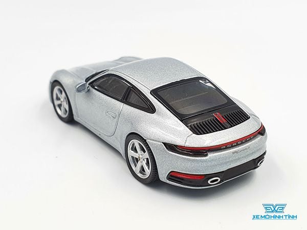 Xe Mô Hình Porsche 911 Carrera S GT Silver Metallic LHD 1:64 Mini GT ( Bạc )