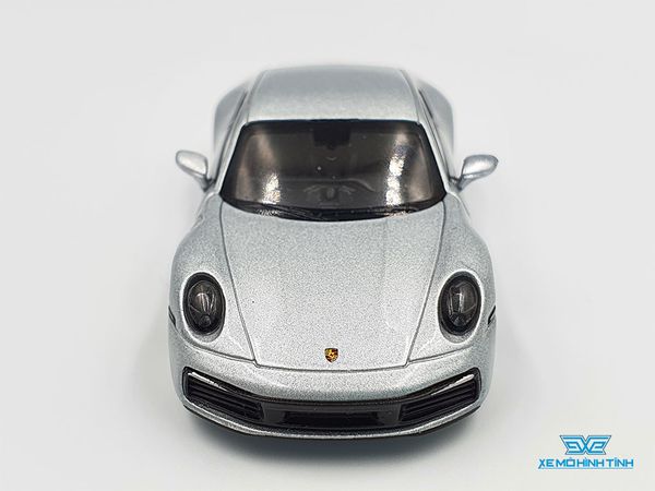 Xe Mô Hình Porsche 911 Carrera S GT Silver Metallic LHD 1:64 Mini GT ( Bạc )