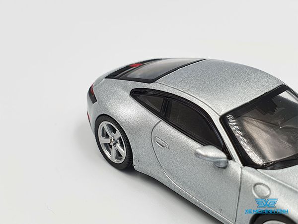 Xe Mô Hình Porsche 911 Carrera S GT Silver Metallic LHD 1:64 Mini GT ( Bạc )