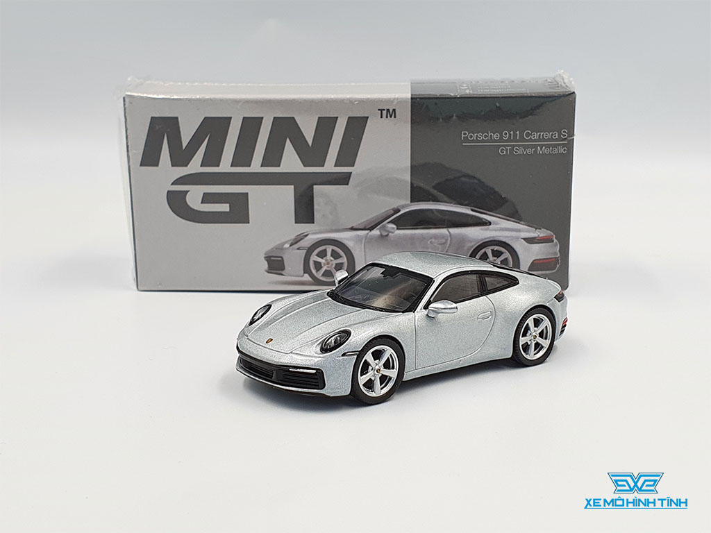 Xe Mô Hình Porsche 911 Carrera S GT Silver Metallic LHD 1:64 Mini GT ( –  Shop Xe Mô Hình Tĩnh