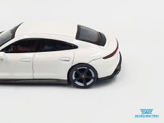 Xe Mô Hình Porsche Taycan Turbo S White LHD 1:64 MiniGT (Trắng)