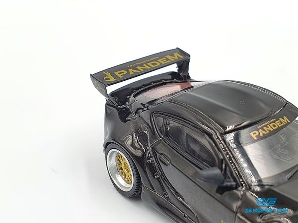 Xe Mô Hình Pandem Toyota GR Supra V1.0 Black LHD 1:64 Mini GT (Đen)