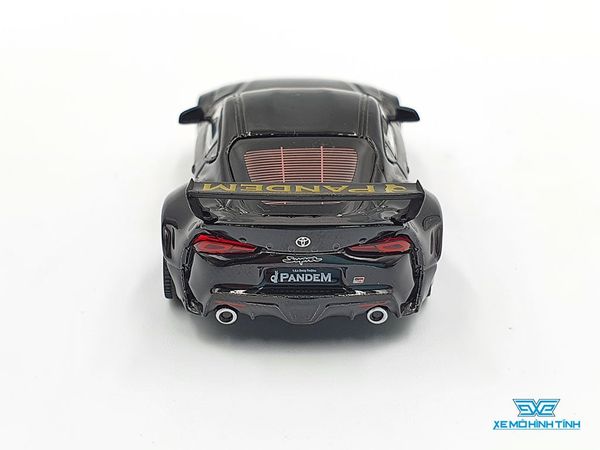 Xe Mô Hình Pandem Toyota GR Supra V1.0 Black LHD 1:64 Mini GT (Đen)