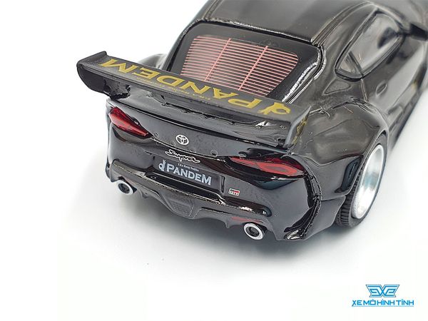 Xe Mô Hình Pandem Toyota GR Supra V1.0 Black LHD 1:64 Mini GT (Đen)