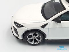 Xe Mô Hình Lamborghini Urus Bianco Monocerus Matt W/ Roof Box LHD 1:64 Mini GT ( Trắng Nhám )