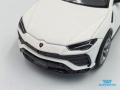 Xe Mô Hình Lamborghini Urus Bianco Monocerus Matt W/ Roof Box LHD 1:64 Mini GT ( Trắng Nhám )