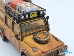 Xe Mô Hình Land Rover Defender 110 1989 Camel Trophy Winner Team UK RHD 1:64 MiniGT ( Vàng Bụi )