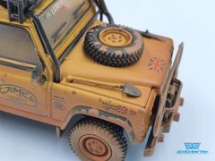 Xe Mô Hình Land Rover Defender 110 1989 Camel Trophy Winner Team UK RHD 1:64 MiniGT ( Vàng Bụi )