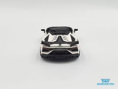 Xe Mô Hình Lamborghini Aventador SVJ Roadster 1:64 MiniGT ( Trắng )