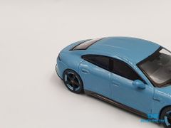 Xe Mô Hình Porsche Taycan Turbo S Frozen 1:64 MiniGT ( Xanh )