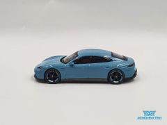 Xe Mô Hình Porsche Taycan Turbo S Frozen 1:64 MiniGT ( Xanh )