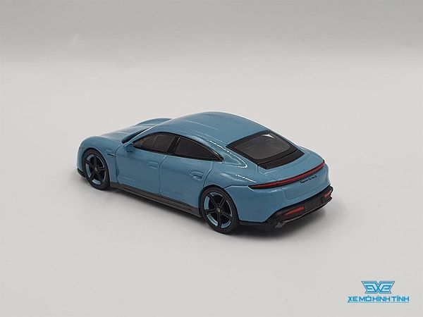 Xe Mô Hình Porsche Taycan Turbo S Frozen 1:64 MiniGT ( Xanh )
