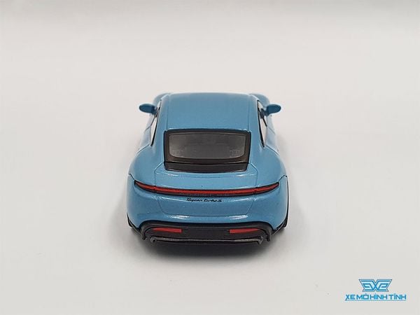 Xe Mô Hình Porsche Taycan Turbo S Frozen 1:64 MiniGT ( Xanh )