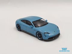 Xe Mô Hình Porsche Taycan Turbo S Frozen 1:64 MiniGT ( Xanh )