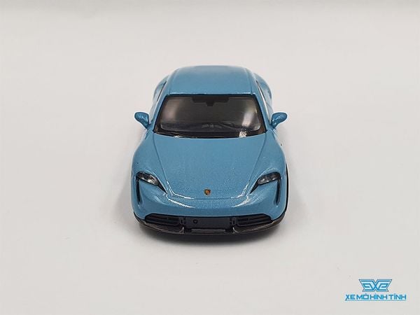 Xe Mô Hình Porsche Taycan Turbo S Frozen 1:64 MiniGT ( Xanh )