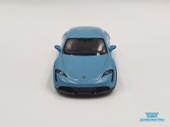 Xe Mô Hình Porsche Taycan Turbo S Frozen 1:64 MiniGT ( Xanh )