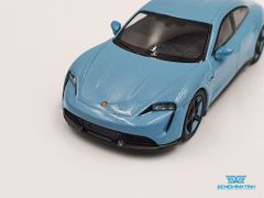 Xe Mô Hình Porsche Taycan Turbo S Frozen 1:64 MiniGT ( Xanh )