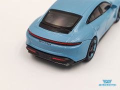 Xe Mô Hình Porsche Taycan Turbo S Frozen 1:64 MiniGT ( Xanh )