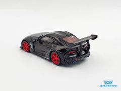 Xe Mô Hình HKS Toyota GR Supra Nocturnal RHD 1:64 Mini GT (Đen Mân Đỏ)