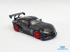 Xe Mô Hình HKS Toyota GR Supra Nocturnal RHD 1:64 Mini GT (Đen Mân Đỏ)