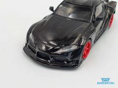 Xe Mô Hình HKS Toyota GR Supra Nocturnal RHD 1:64 Mini GT (Đen Mân Đỏ)