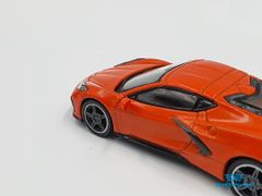 Xe Mô Hình Chevrolet Corvette Stingray 2020 Sebring Orange Tintcoat RHD 1:64 MiniGT (Cam)