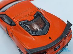 Xe Mô Hình Chevrolet Corvette Stingray 2020 Sebring Orange Tintcoat RHD 1:64 MiniGT (Cam)