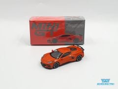 Xe Mô Hình Chevrolet Corvette Stingray 2020 Sebring Orange Tintcoat RHD 1:64 MiniGT (Cam)