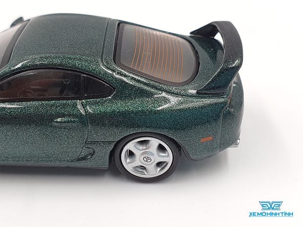 Xe Mô Hình Toyota Supra (JZA80) Dark Green Peart Metallic LHD 1:64 Mini GT (Dark Green)